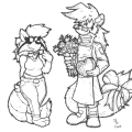 Flowers for Tawny (sketch)